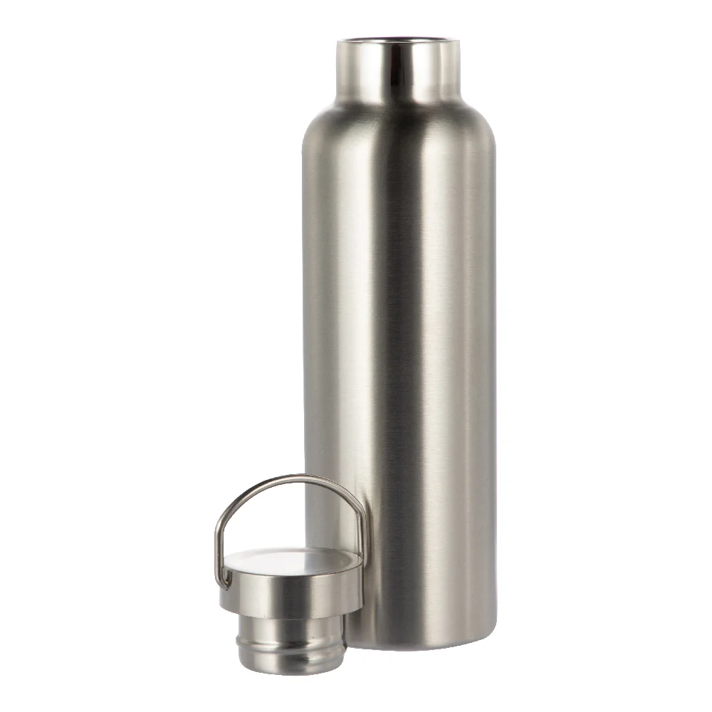 750ml Powder Coated Sports Bottle (Silver) thumbnail 3