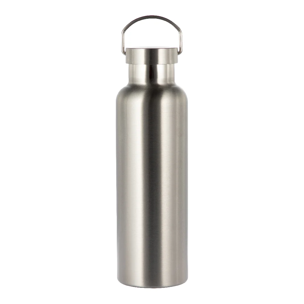 750ml Powder Coated Sports Bottle (Silver) thumbnail 1
