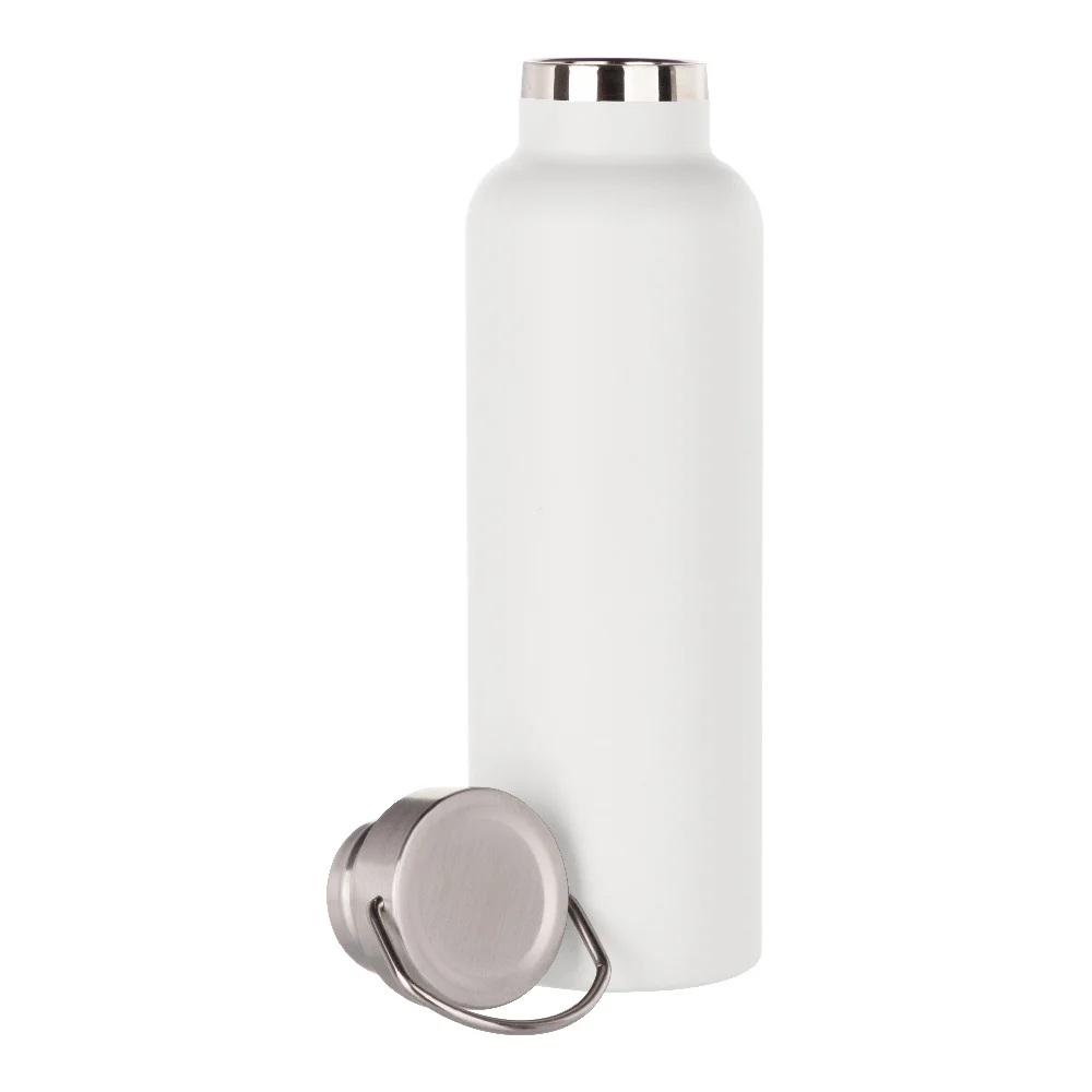 750ml Powder Coated Sports Bottle (White) thumbnail 3