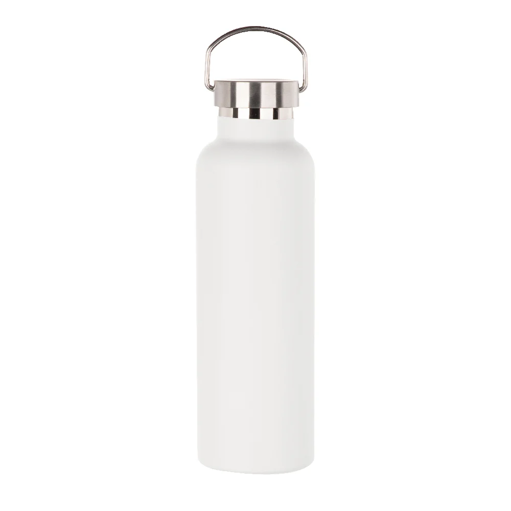 750ml Powder Coated Sports Bottle (White) thumbnail 1