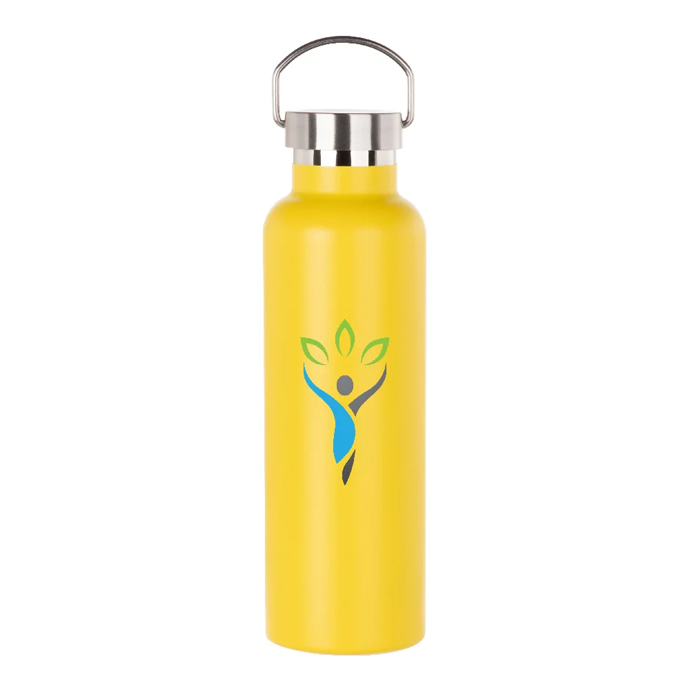 750ml Powder Coated Sports Bottle (Yellow) thumbnail 3