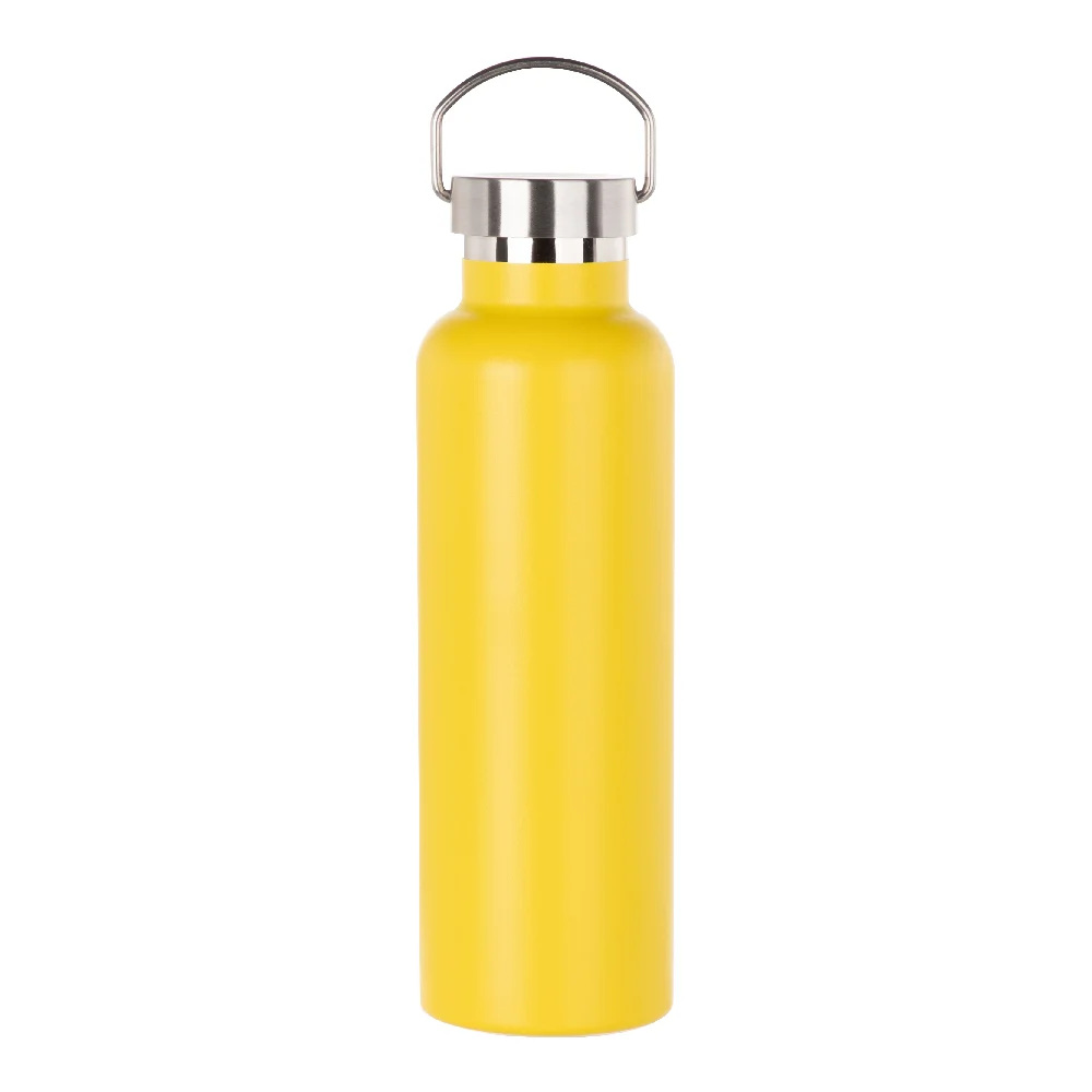 750ml Powder Coated Sports Bottle (Yellow) - image 1