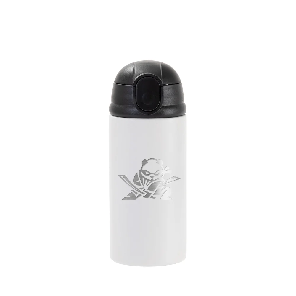 12oz/360ml Kids Stainless Steel Bottle (Sublimation, Matt White) thumbnail 3