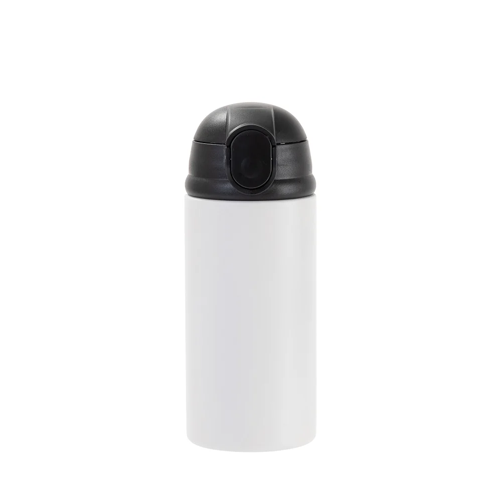 12oz/360ml Kids Stainless Steel Bottle (Sublimation, Matt White) thumbnail 1