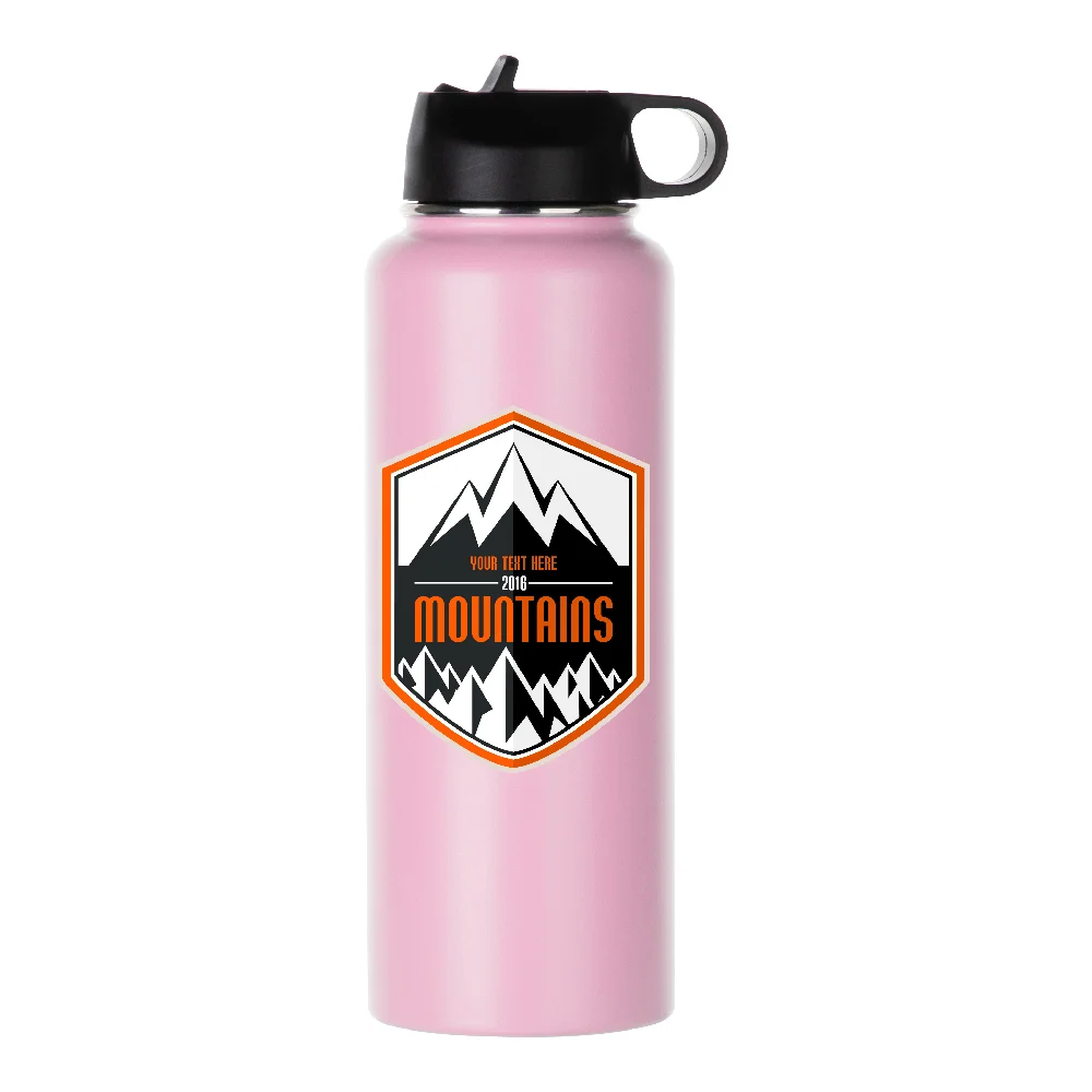40oz 1200ml Large Powder Coated Blank Water Bottle (Pink) thumbnail 3