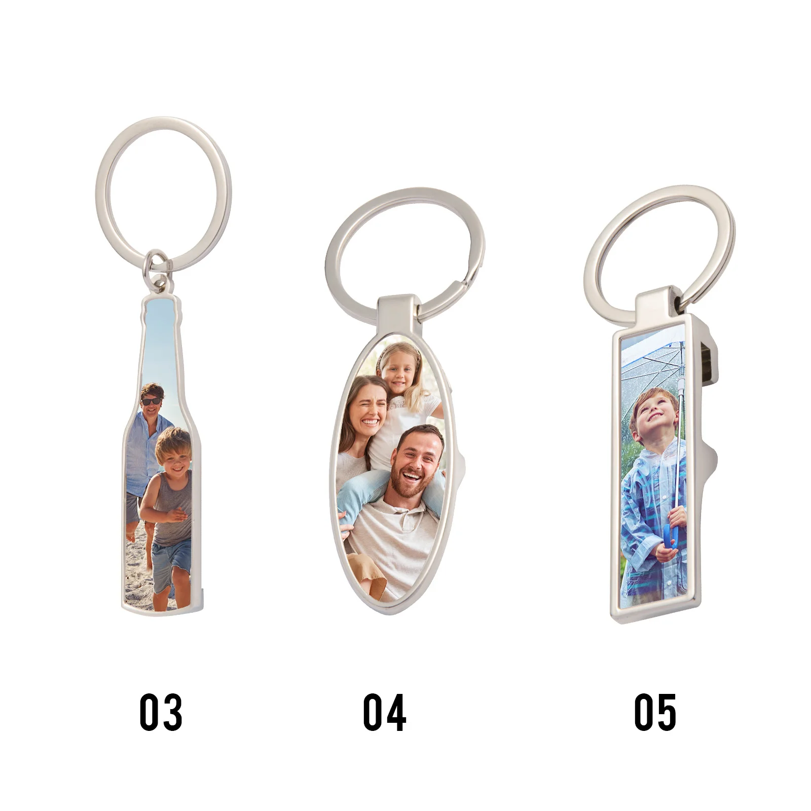 Sublimation Bottle Opener Key Chain thumbnail 2