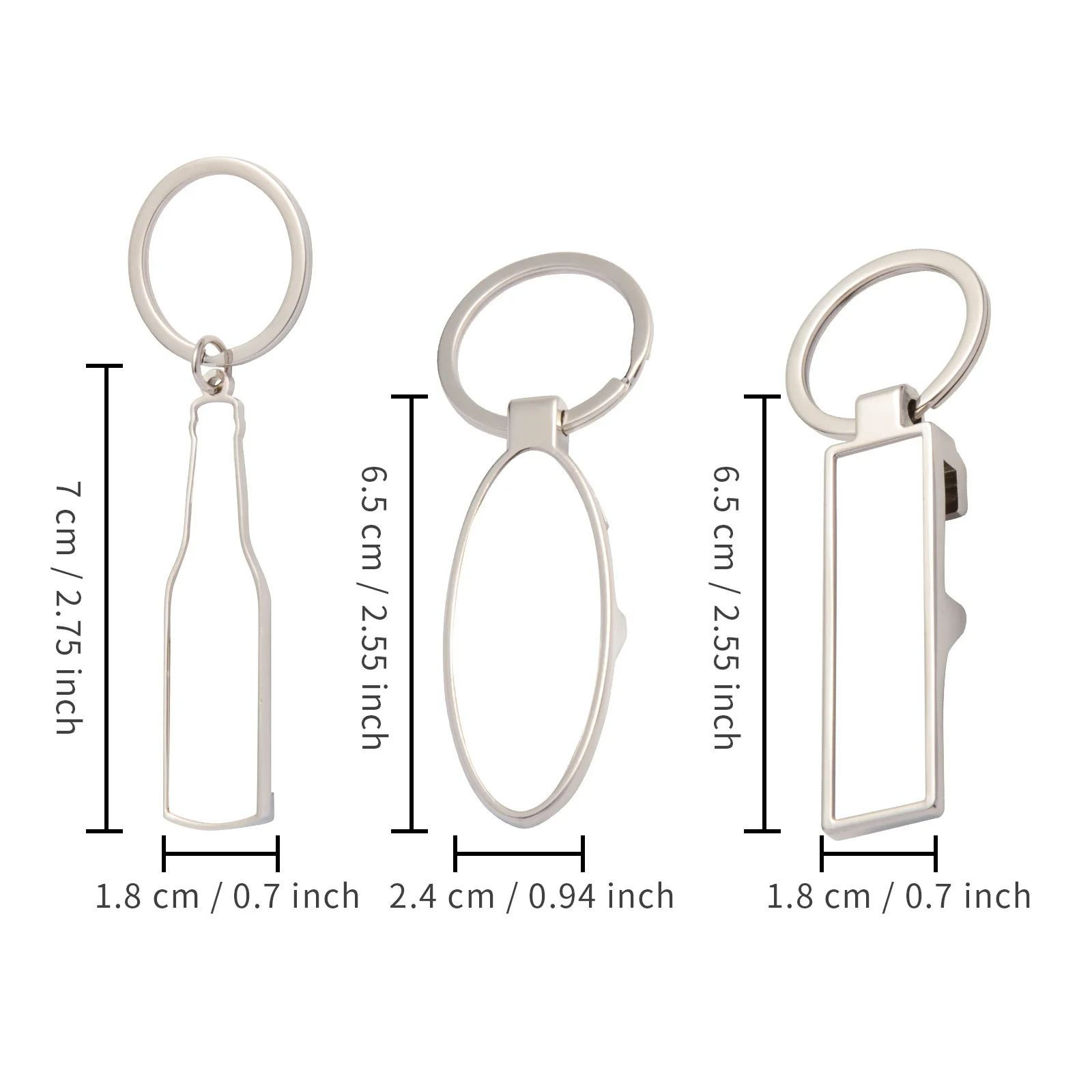 Sublimation Bottle Opener Key Chain thumbnail 3
