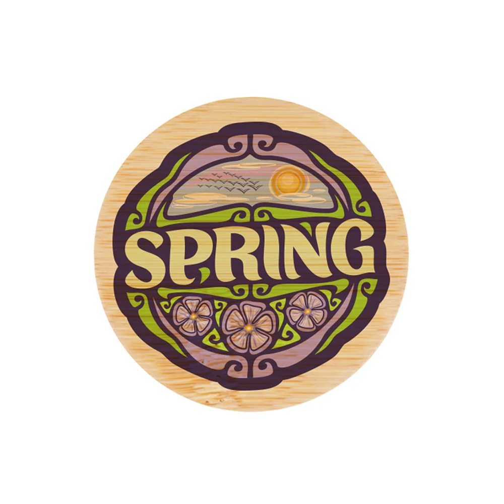 Sublimation Fridge Magnet & Bamboo Coaster & Bottle Opener (Round, 2.36")