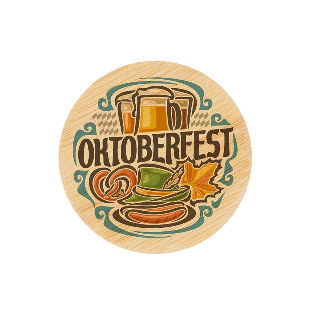 Sublimation Bamboo Coaster & Bottle Opener (Round, 3") thumbnail 2