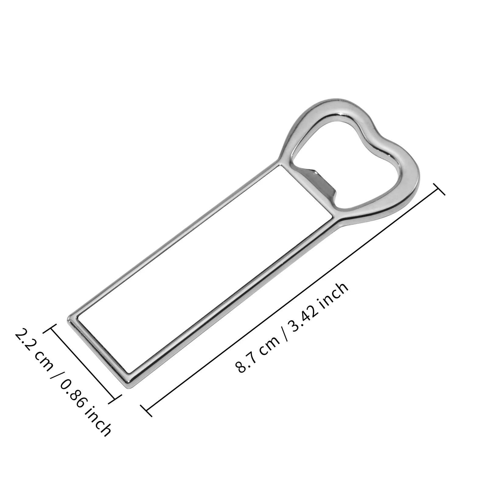 Sublimation Bottle Opener with Magnet (Metal, 2.2*8.7cm) thumbnail 3