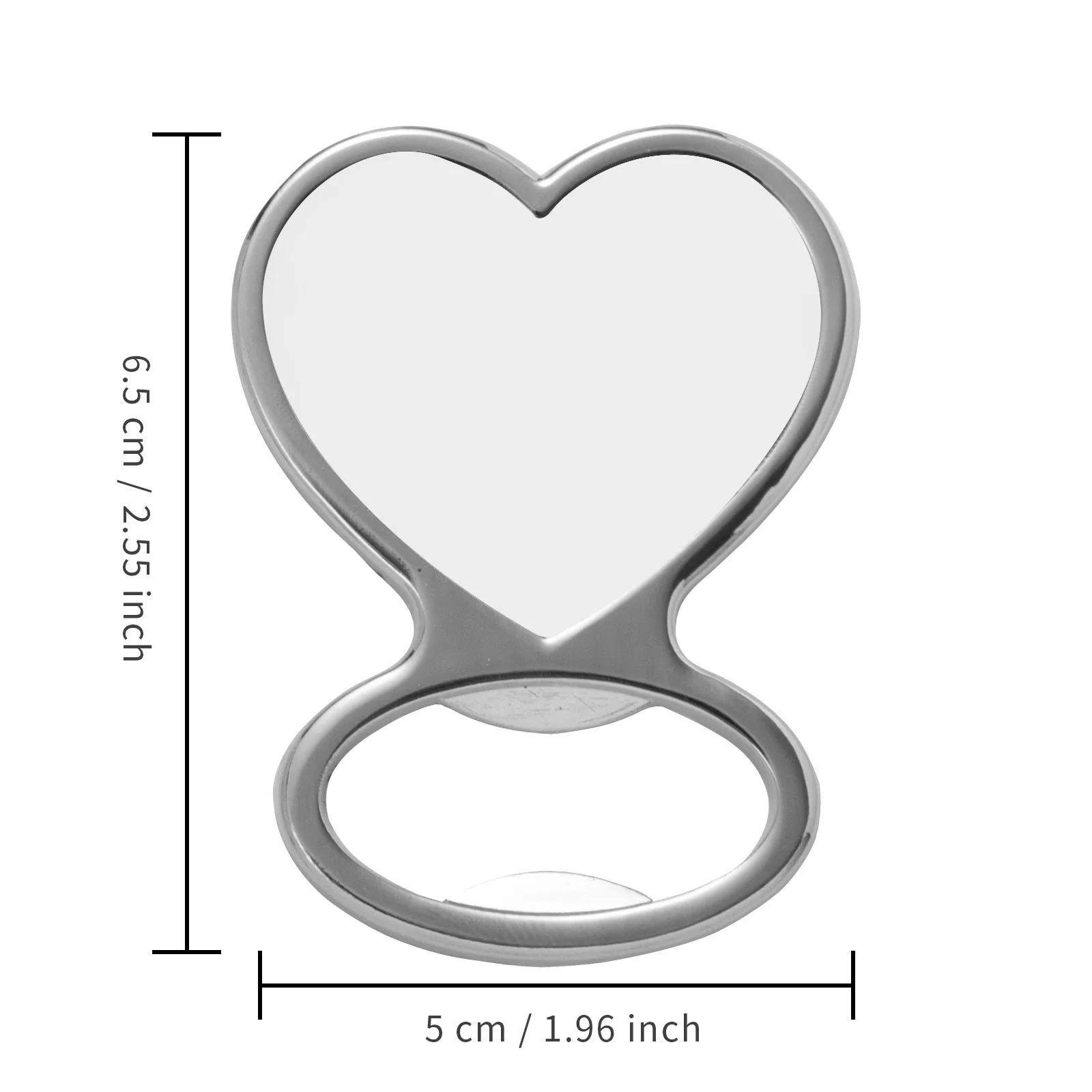 Sublimation Bottle Opener with Magnet (Metal, Heart, 5*6.5cm) thumbnail 3