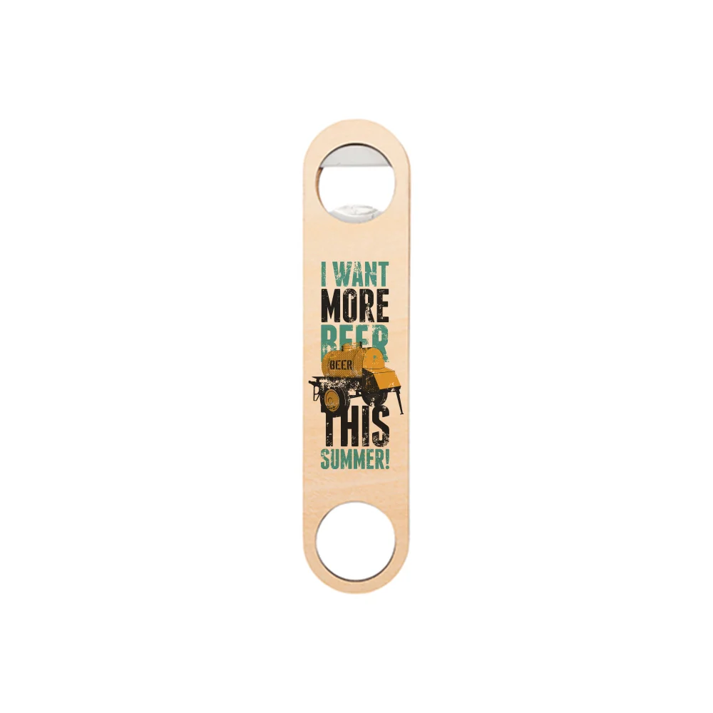 Sublimation Bottle Opener Double-sided Printable (Stainless Steel & Plywood, 7x1.57")