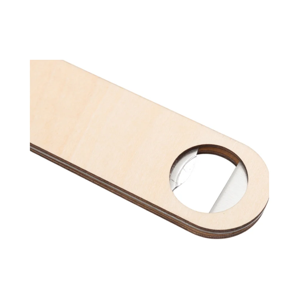 Sublimation Bottle Opener Double-sided Printable (Stainless Steel & Plywood, 7x1.57") thumbnail 4