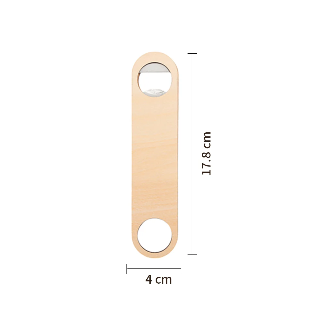Sublimation Bottle Opener Double-sided Printable (Stainless Steel & Plywood, 7x1.57") thumbnail 7