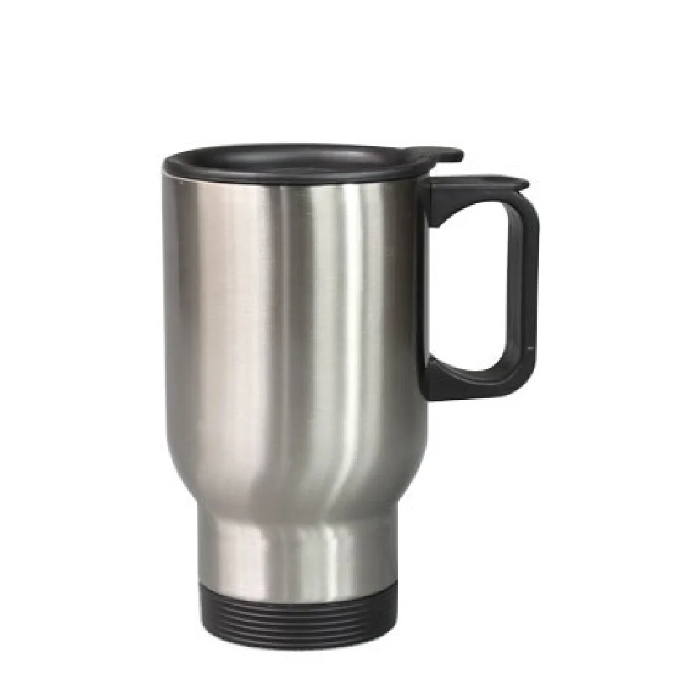14oz Sublimation Stainless Steel Travel Mug (Silver) thumbnail 1