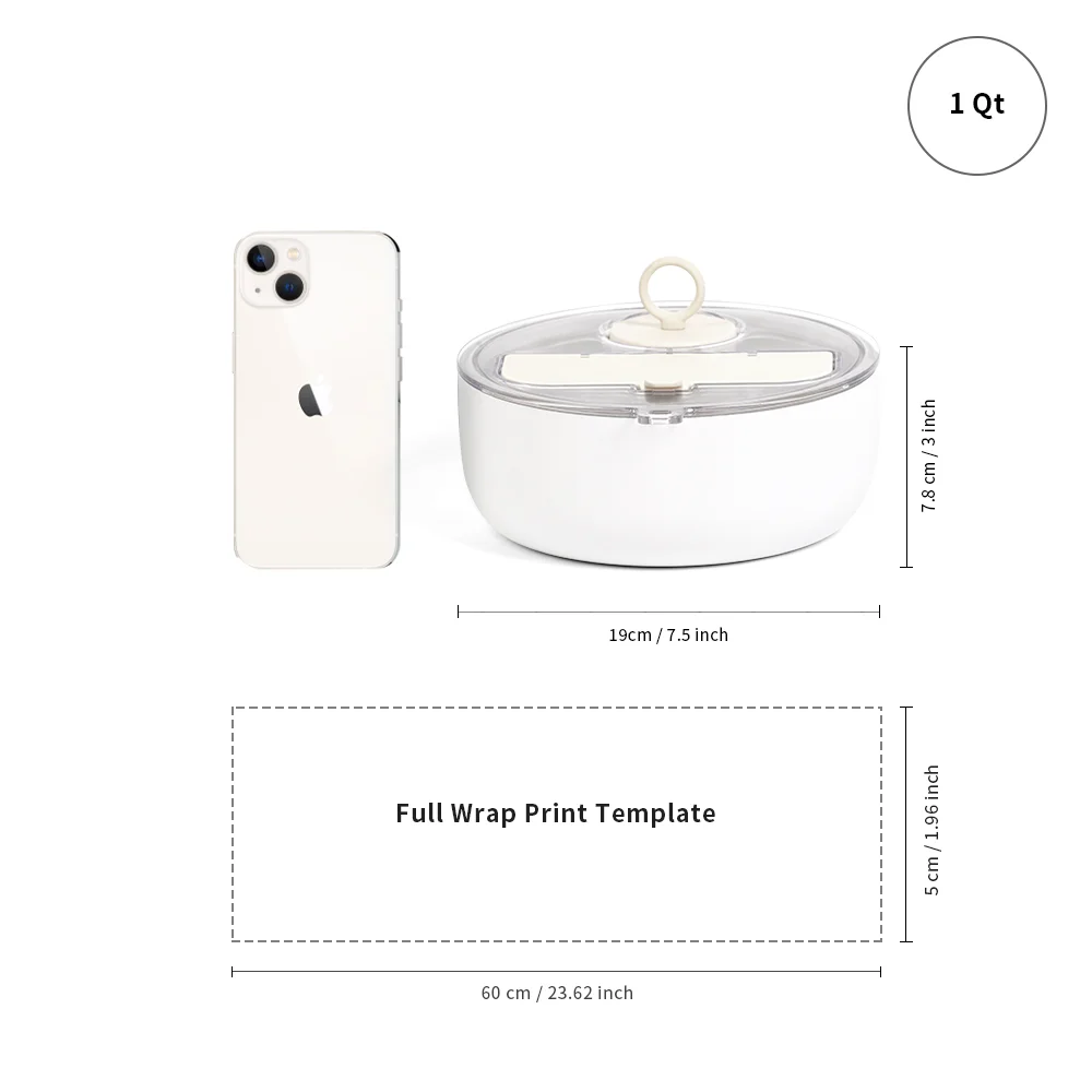 Sublimation Blank 1000ml Stainless Steel Salad Bowl thumbnail 4