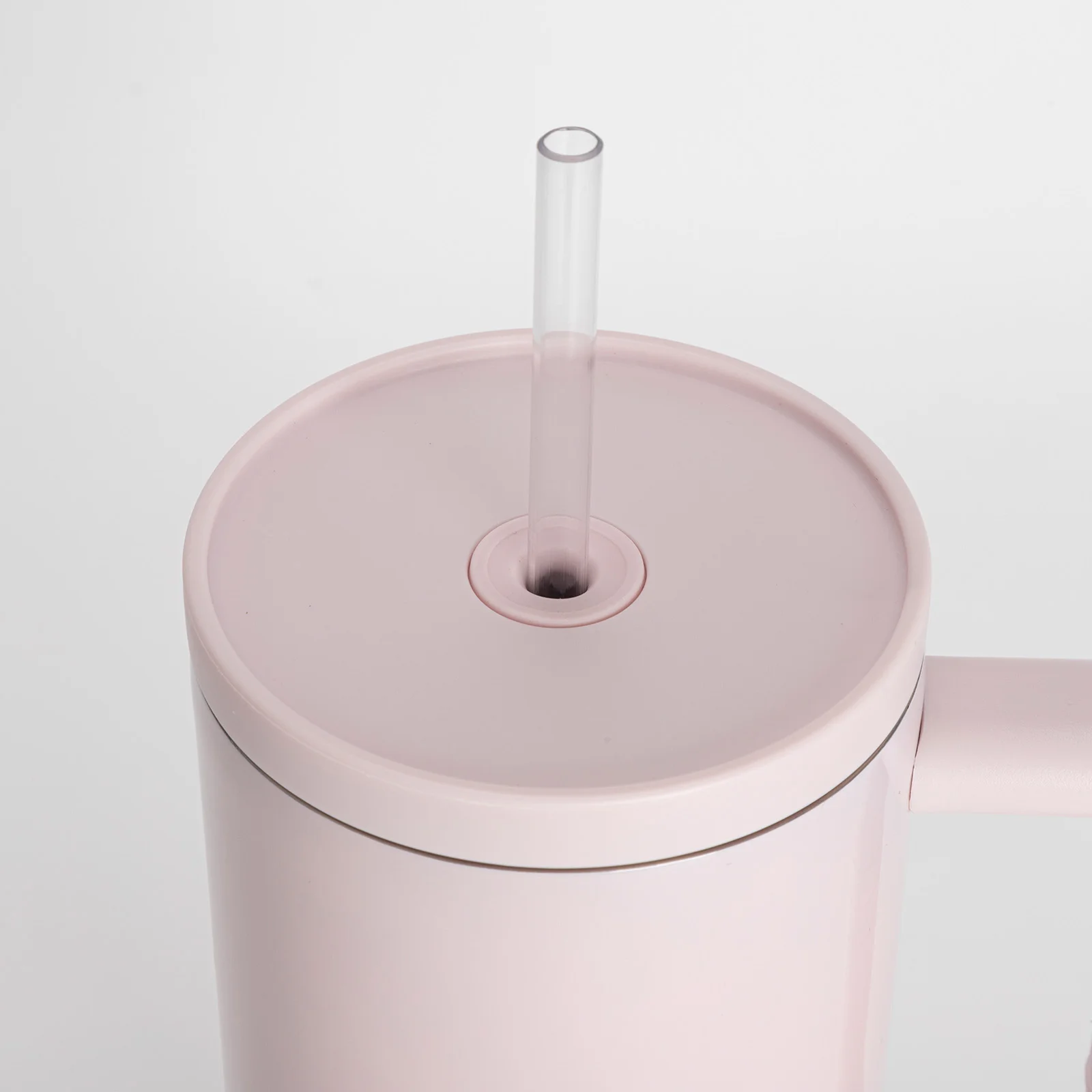 Sublimation 40oz/1200ml Stainless Steel Travel Tumbler with Lid & Straw (Glossy, Blush Pink) thumbnail 5