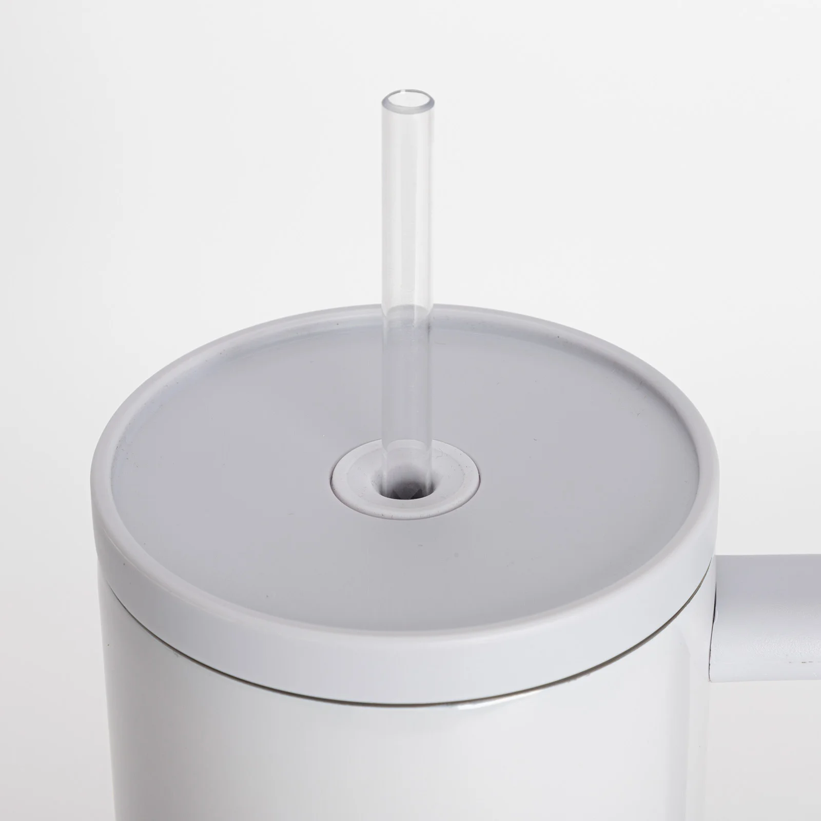 Sublimation 40oz/1200ml Stainless Steel Travel Tumbler with Lid & Straw (Glossy, Pale White) thumbnail 4