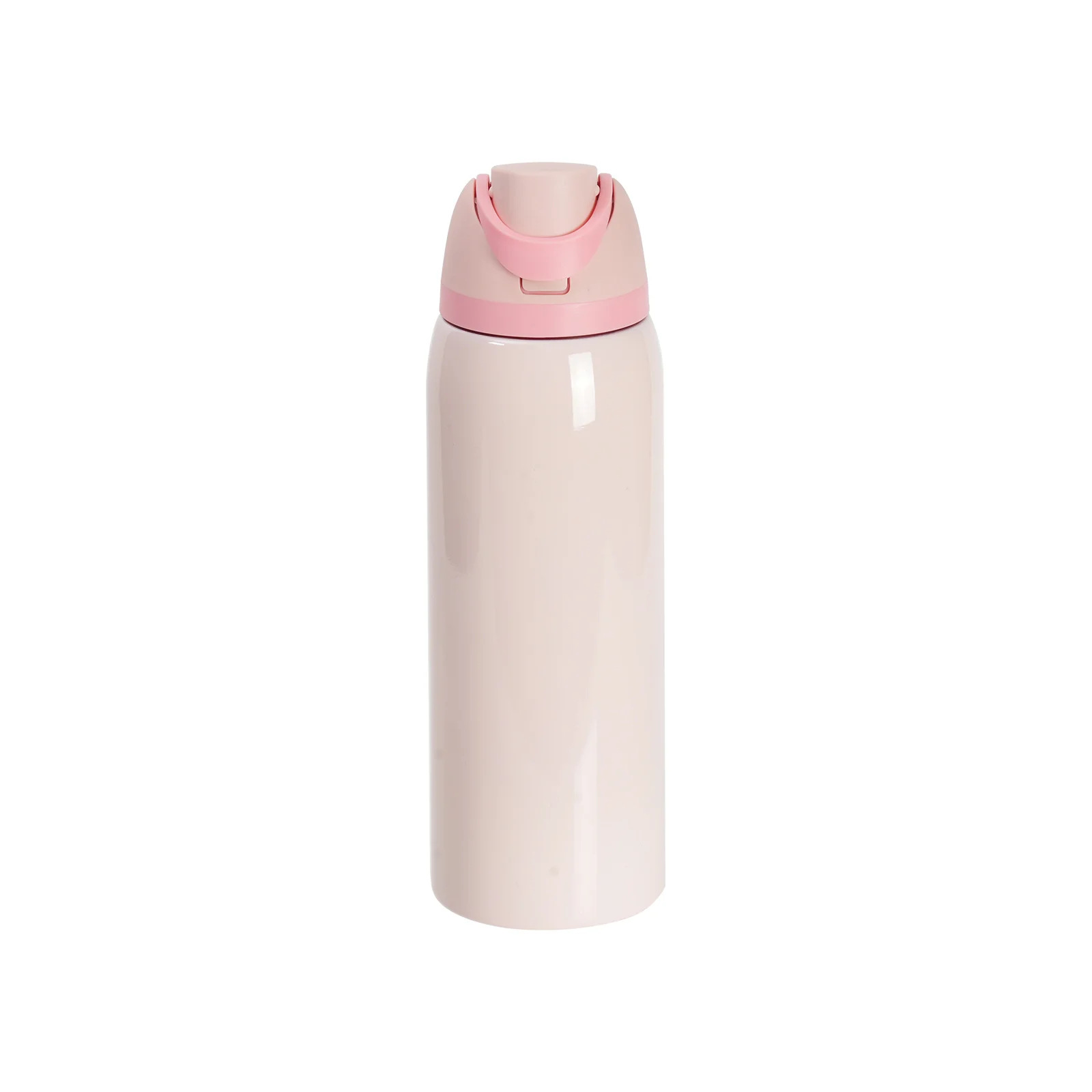40oz 1200ml Sublimation Stainless Steel Water Bottle with Sip Spout and Push-button Lid with Lock (Glossy, Pink) thumbnail 1