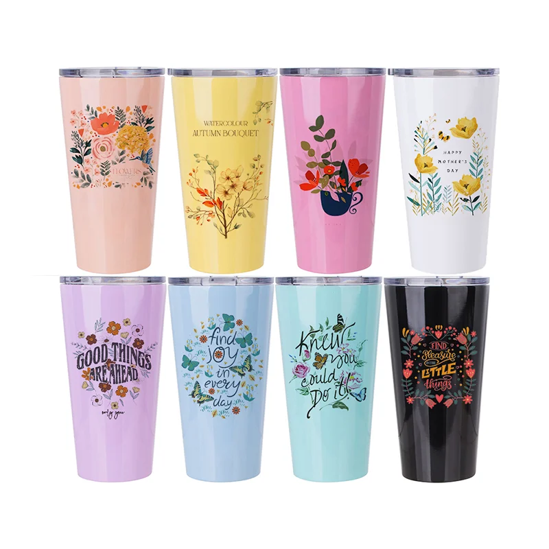 16oz 480ml Double Wall Stainless Steel Sublimation Tumbler (Glossy Color) thumbnail 2