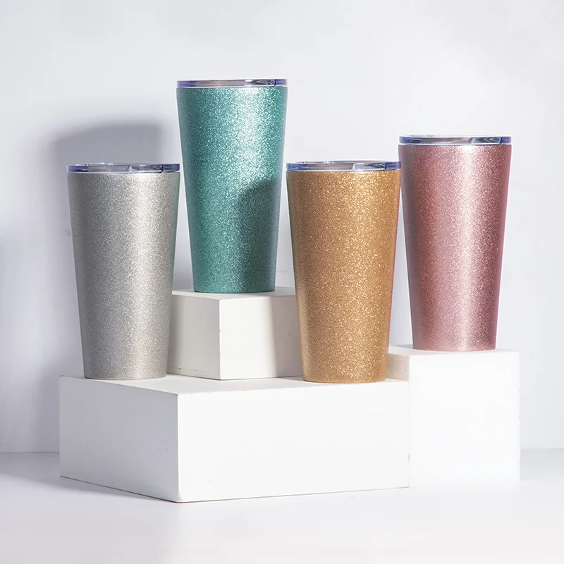 16oz 480ml Double Wall Stainless Steel Sublimation Tumbler (Glitter) thumbnail 1