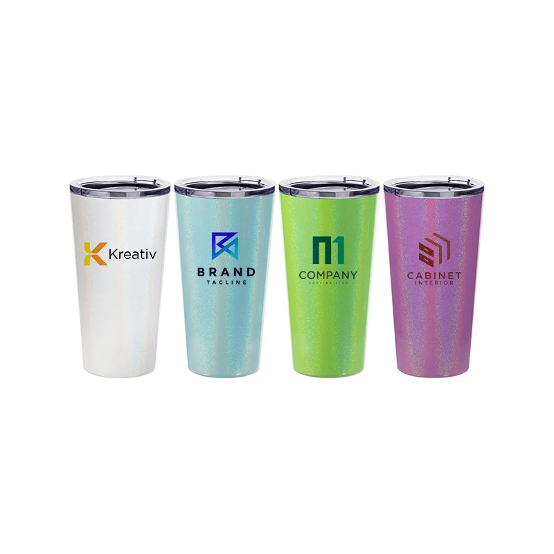 16oz 480ml Double Wall Stainless Steel Sublimation Tumbler (Rainbow Glitter) thumbnail 6