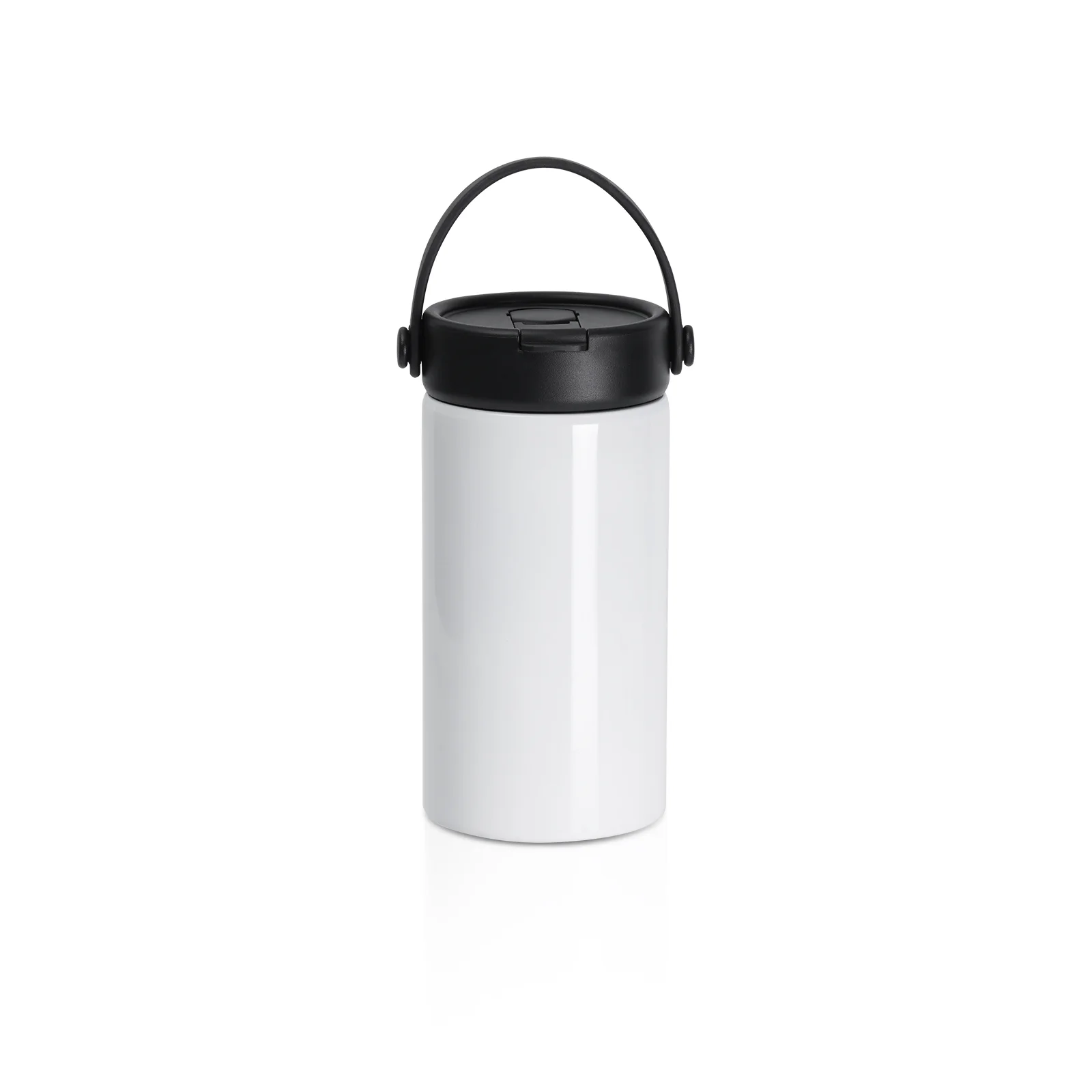 20OZ 600ml Sublimation Stainless Steel Tumbler Bottle with Foldable Handle (Glossy White)