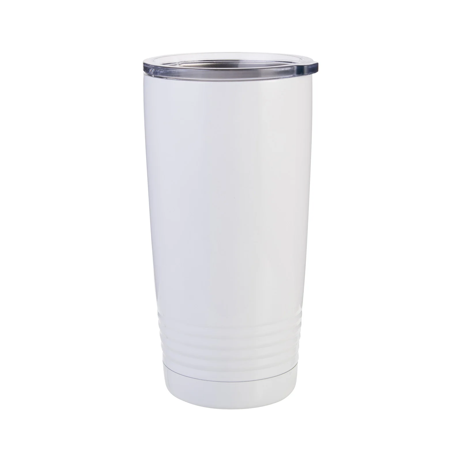 Sublimation 20oz Stainless Steel Tumbler with Ringneck Grip(White)