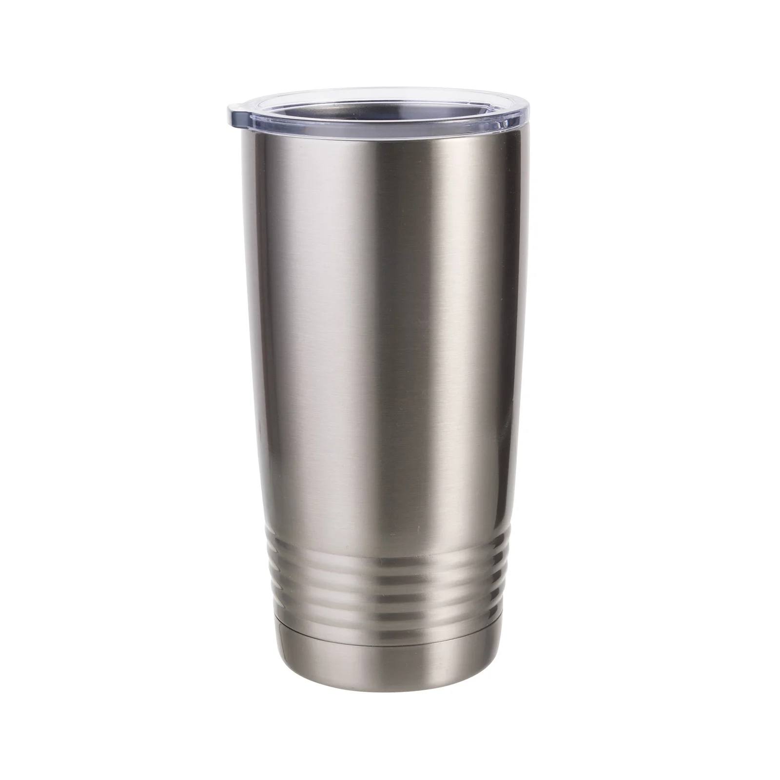 Sublimation 20oz Stainless Steel Tumbler with Ringneck Grip(Silver)