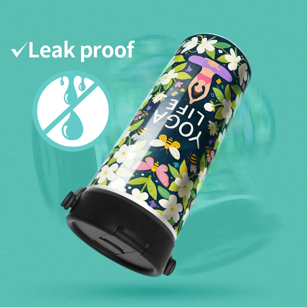 30OZ 900ml Sublimation Stainless Steel Water Bottle with Foldable Handle (Glossy White) thumbnail 7