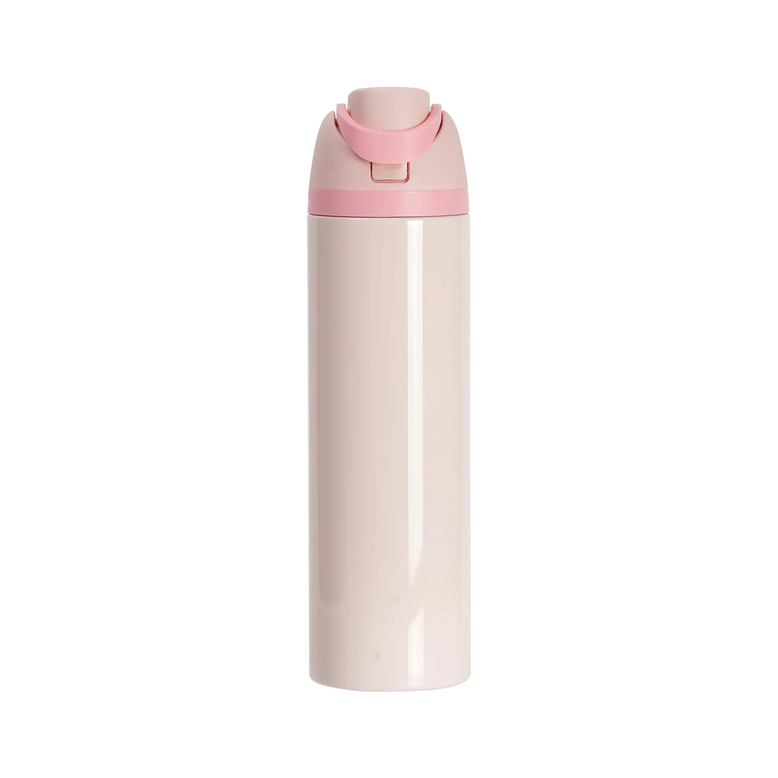 32oz 960ml Sublimation Stainless Steel Water Bottle with Sip Spout and Push-button Lid with Lock (Glossy, Pink) thumbnail 1