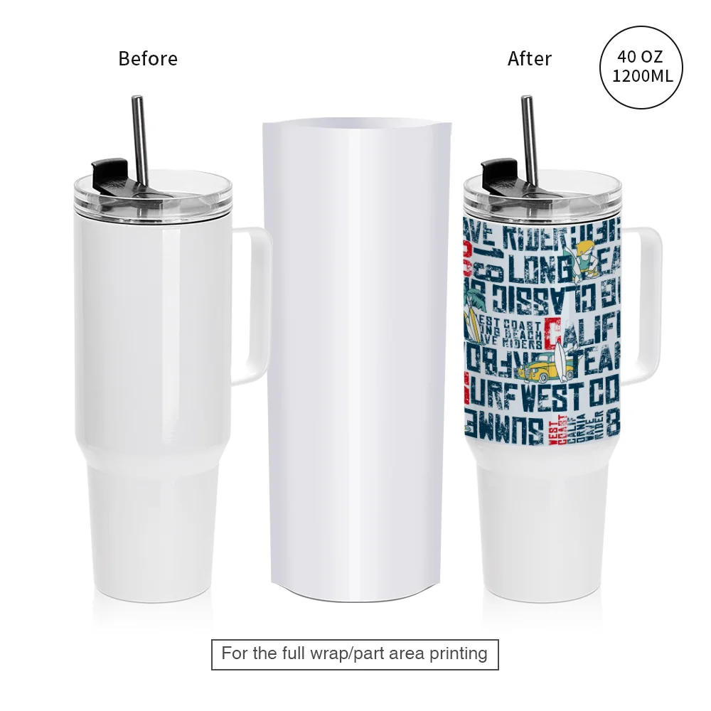 Shrink Film for 40oz tumbler with metal handle (300*195mm)