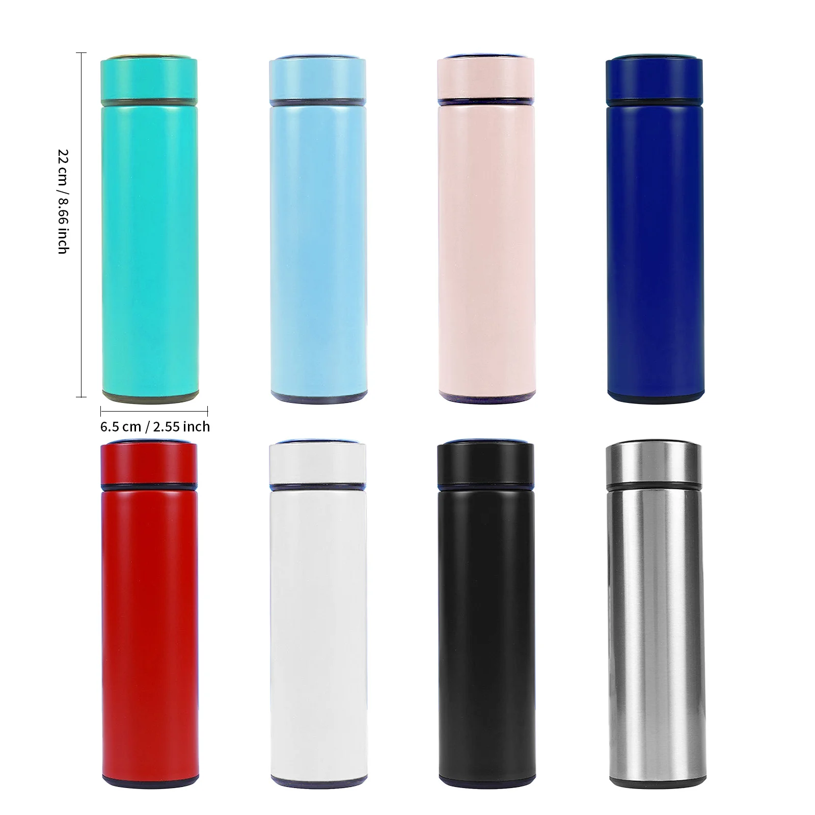 16oz Stainless Steel Thermal Flask with Smart Temperature Display Lid thumbnail 3