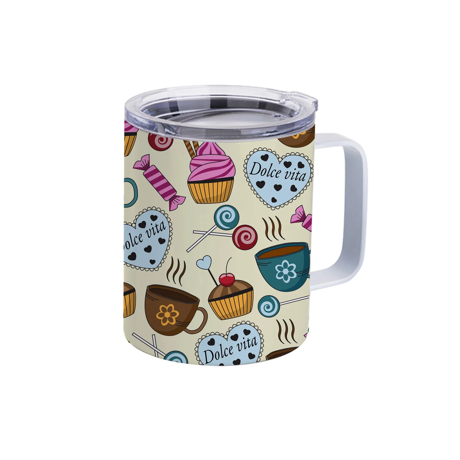 Stainless Steel Mug-Seamless(10oz/300ml,Sublimation blank,White) thumbnail 6