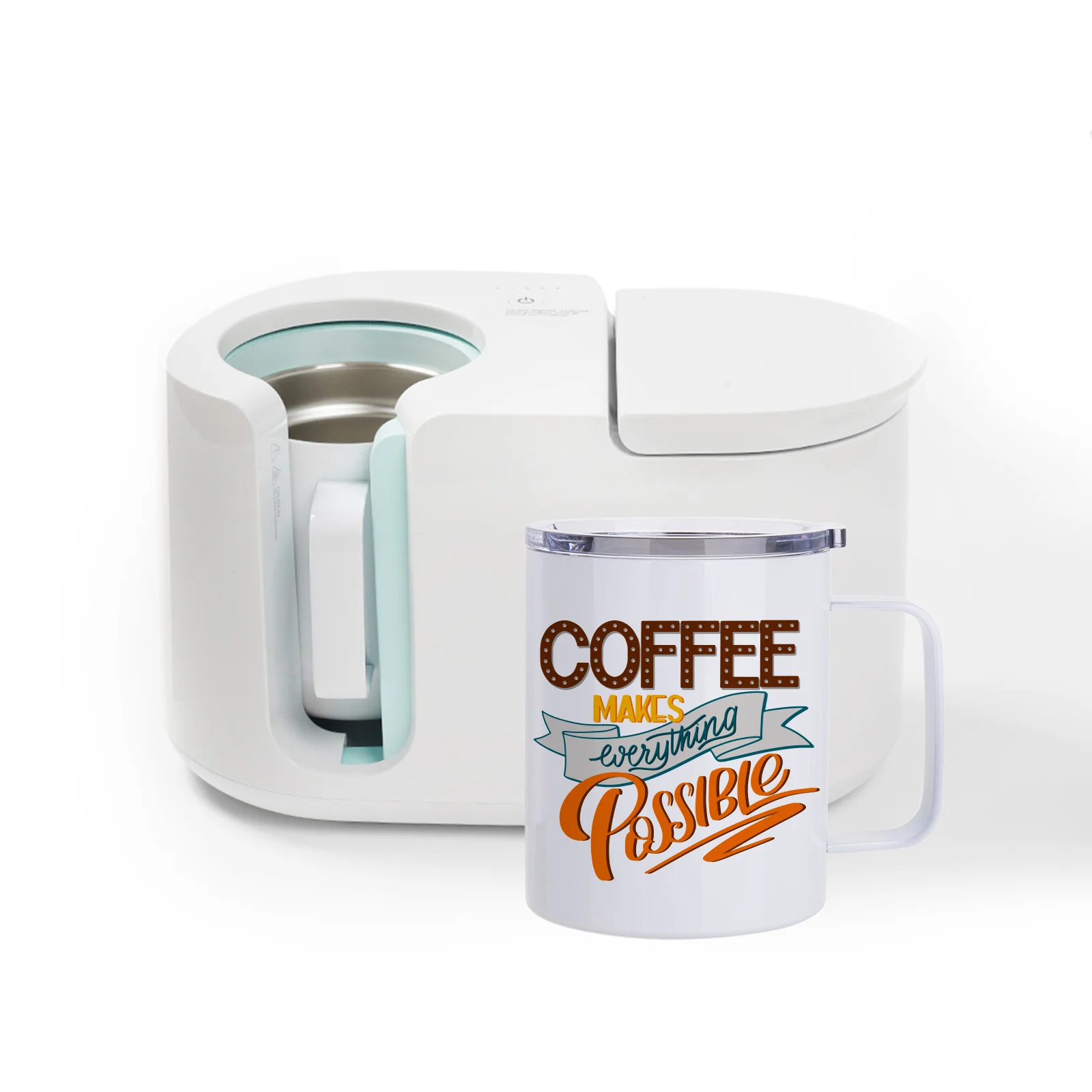 Stainless Steel Mug-Seamless(10oz/300ml,Sublimation blank,White) thumbnail 9
