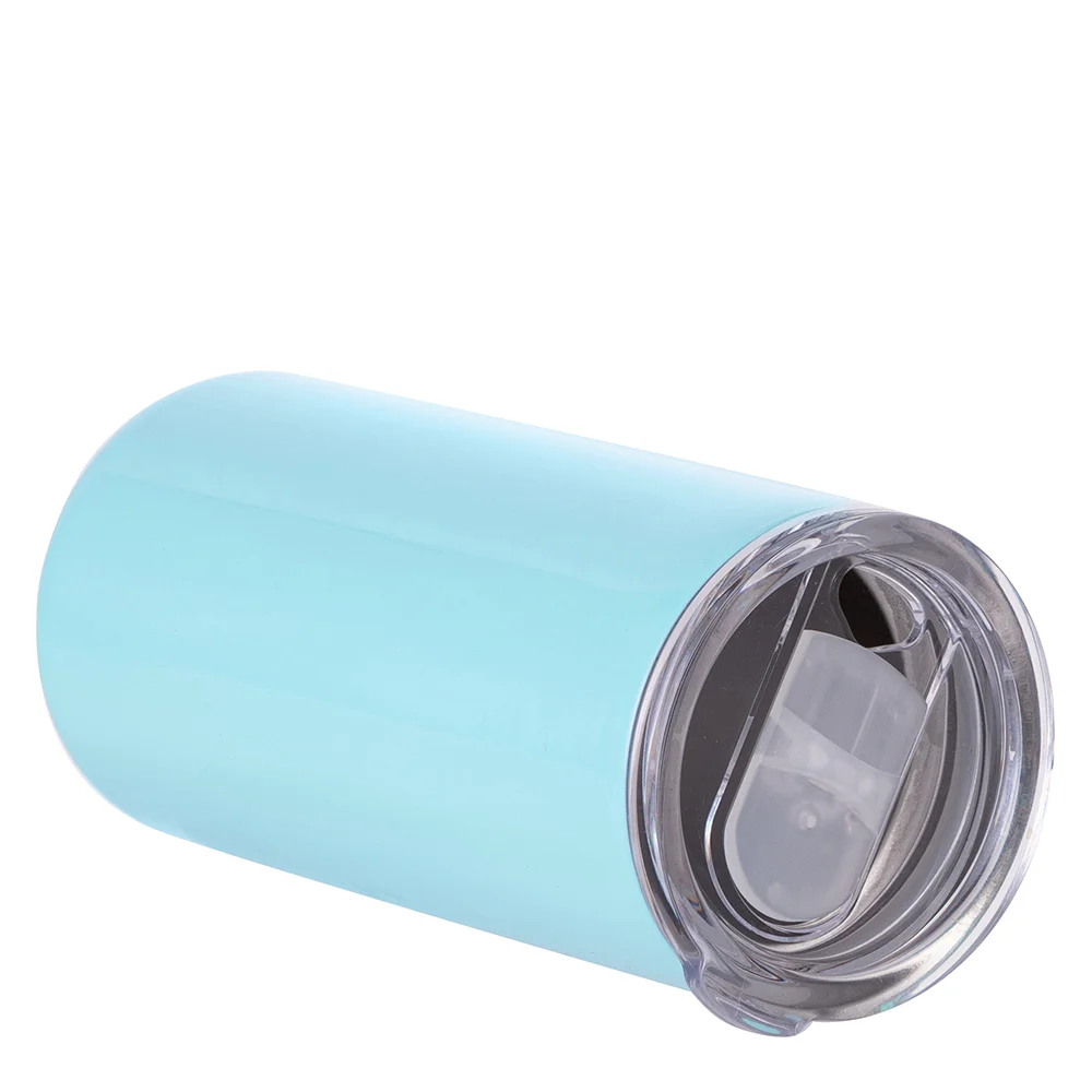 12oz 350ml 2-in-1 Straight Stainless Steel Tumbler (Mint Green) thumbnail 4