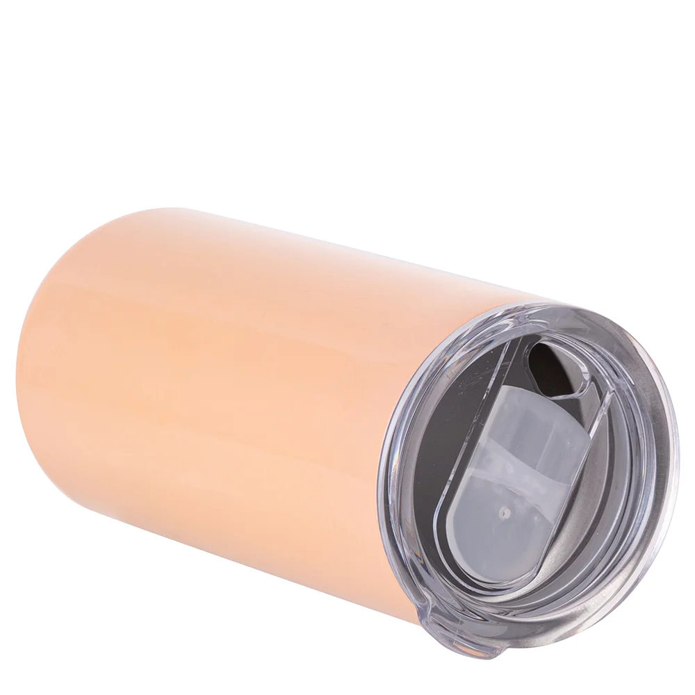 12oz 350ml 2-in-1 Straight Stainless Steel Tumbler (Orange) thumbnail 4
