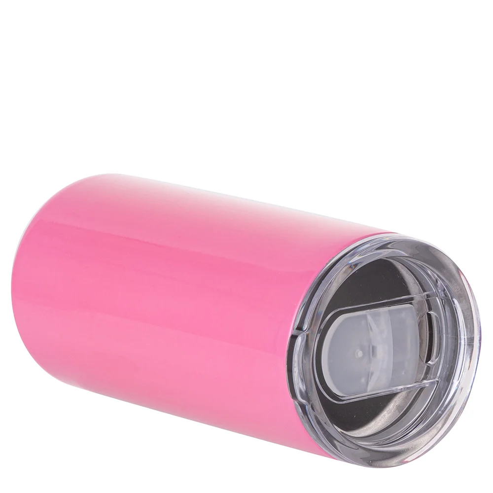 12oz 350ml 2-in-1 Straight Stainless Steel Tumbler (Pink) thumbnail 3
