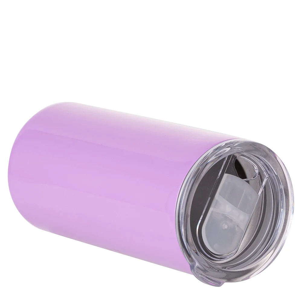 12oz 350ml 2-in-1 Straight Stainless Steel Tumbler (Purple) thumbnail 3