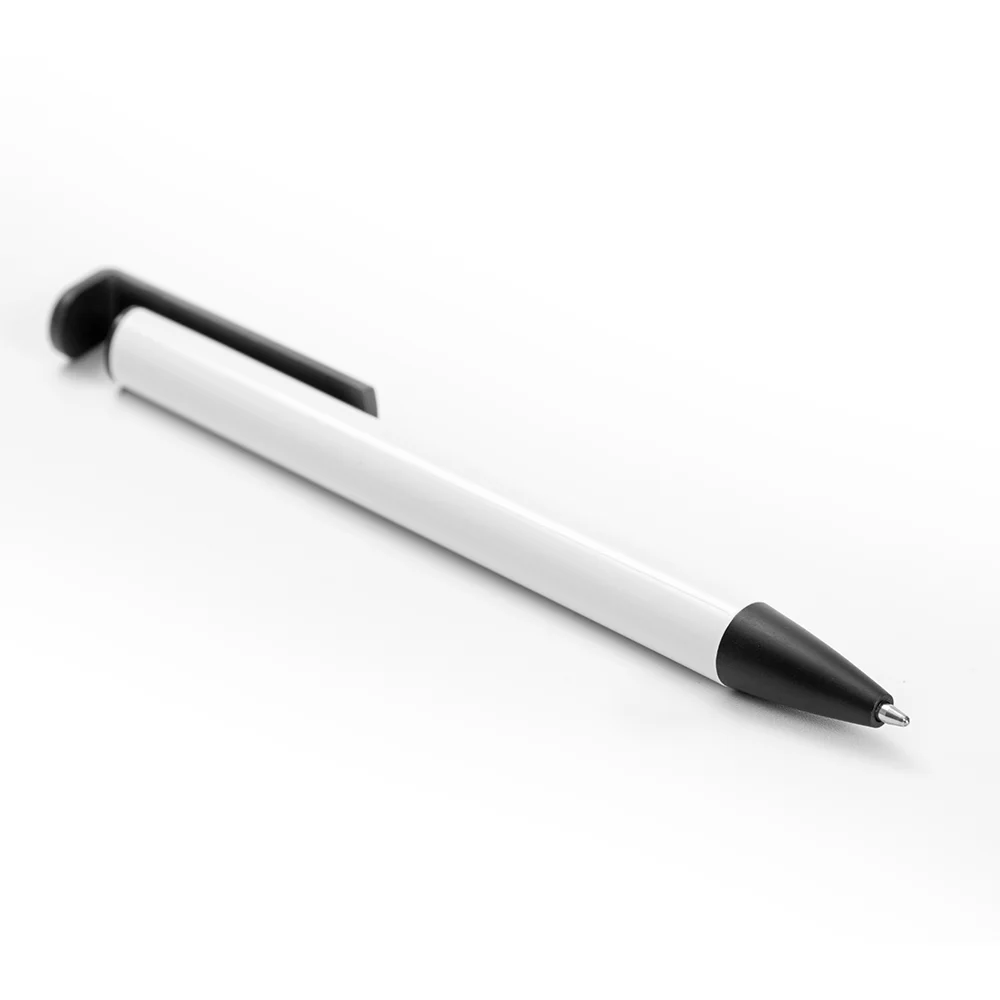 Sublimation Ballpoint Pen with Shrink Wrap (White Alu Cover & Phone Holder) thumbnail 7