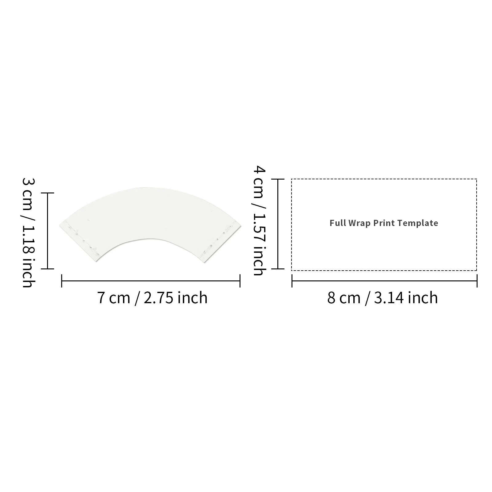 White Sublimation Bookmark (2.8*7cm, PU Leather) thumbnail 3