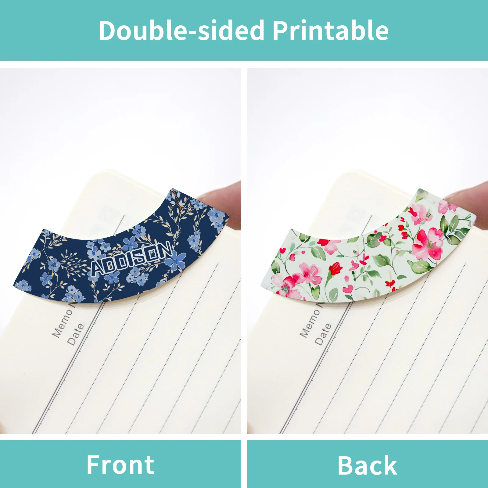 White Sublimation Bookmark (2.8*7cm, PU Leather) thumbnail 5