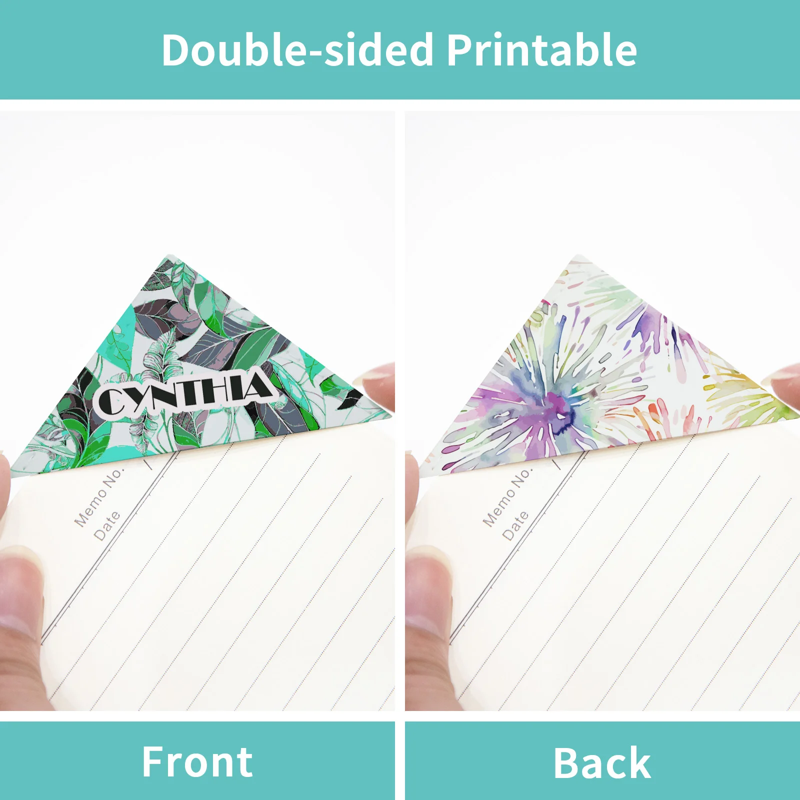 White Sublimation Bookmark (6*6*cm, PU Leather) thumbnail 4