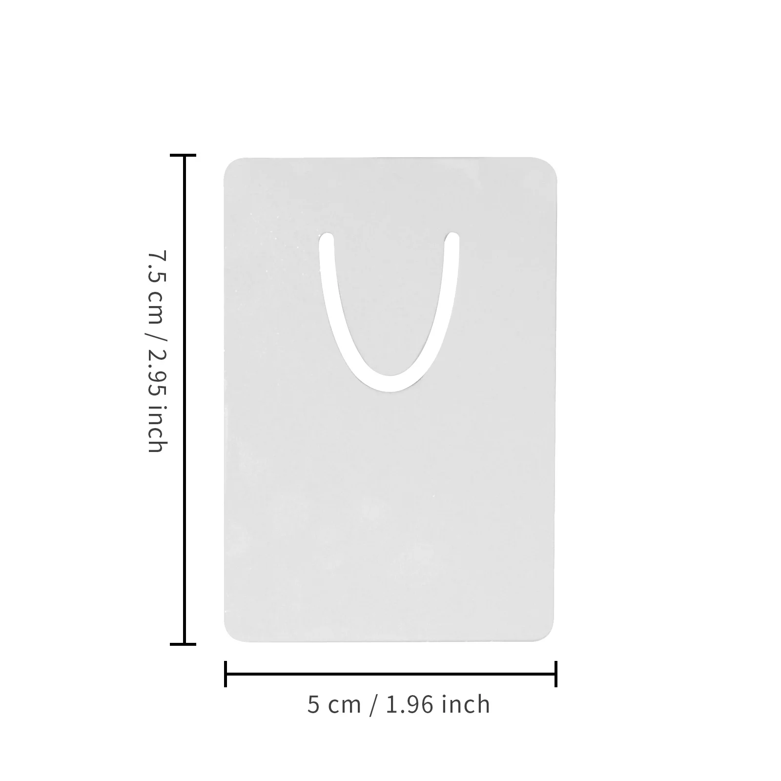 Sublimation Aluminum Bookmark with Slit (5*7.5cm) thumbnail 3