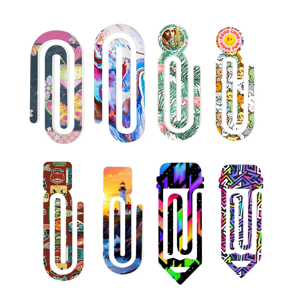 Sublimation Acrylic Paper Clip Bookmark thumbnail 2