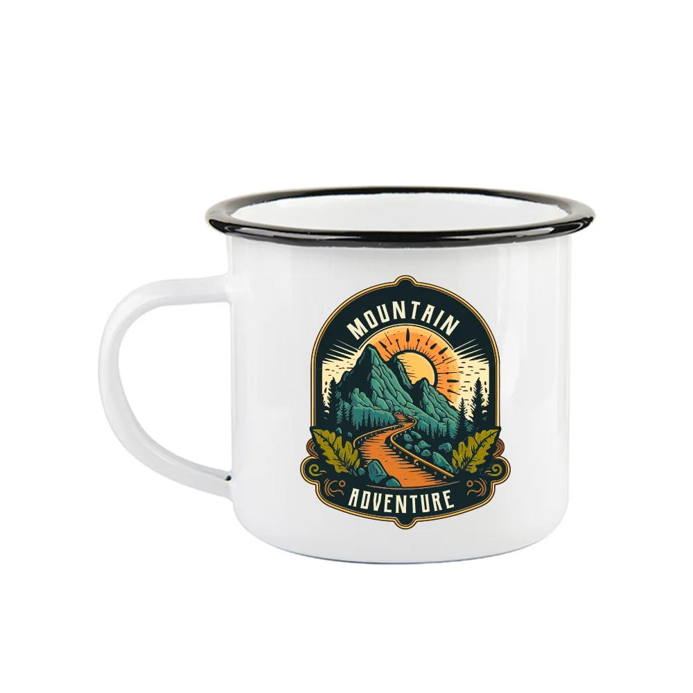12oz/360ml Enamel Mug(Black Edge) thumbnail 2