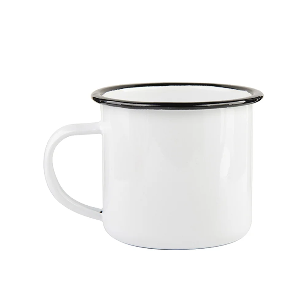 12oz/360ml Enamel Mug(Black Edge) thumbnail 1