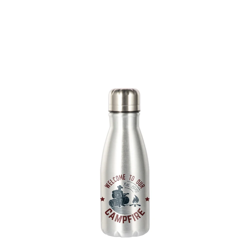 Aluminum Cola Shaped Bottle(15oz/450ml,Sublimation blank,Silver) thumbnail 2