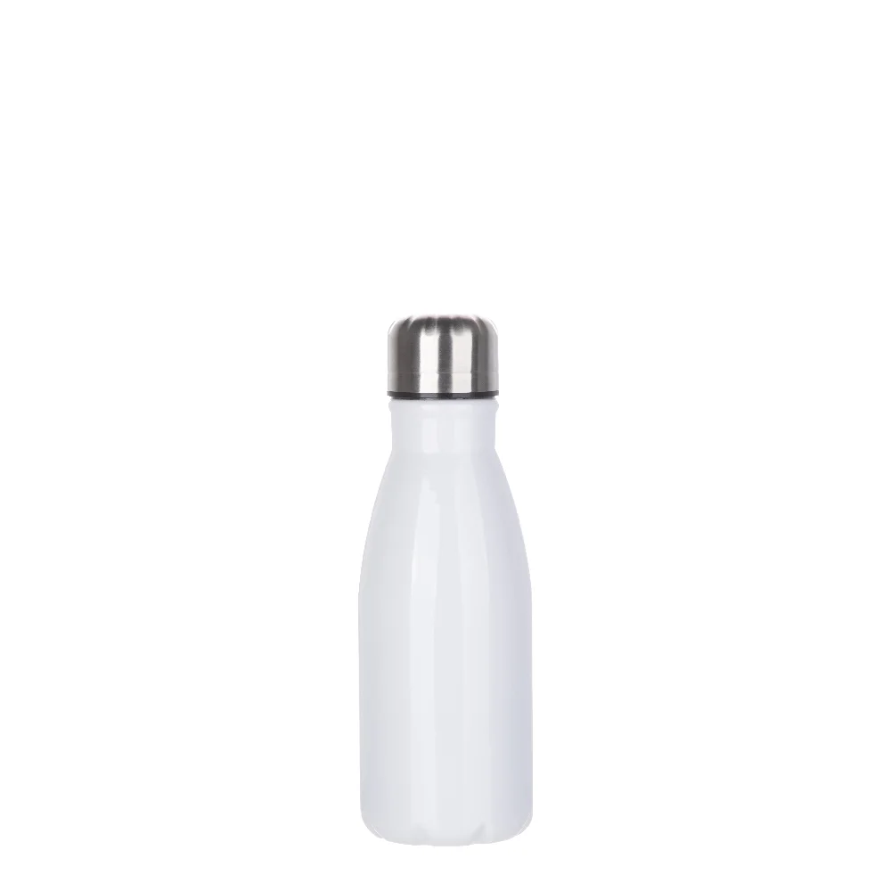 Aluminum Cola Shaped Bottle(15oz/450ml,Sublimation blank,White) thumbnail 1