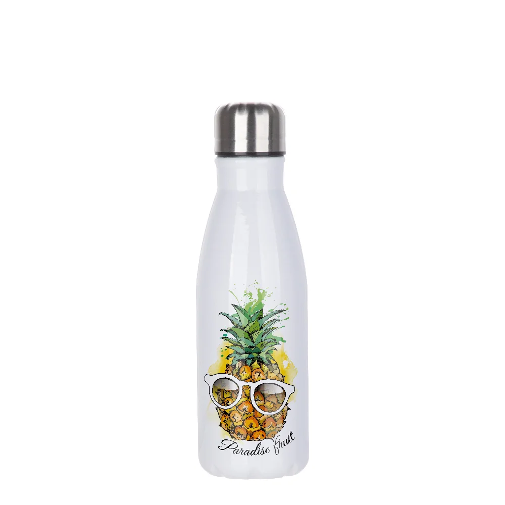 Aluminum Cola Shaped Bottle(17oz/500ml,Sublimation blank,White) thumbnail 2
